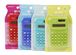 Candy Color Calculator Simple Portable Student Office Supplies Stationery Dual Power Supply Calculator