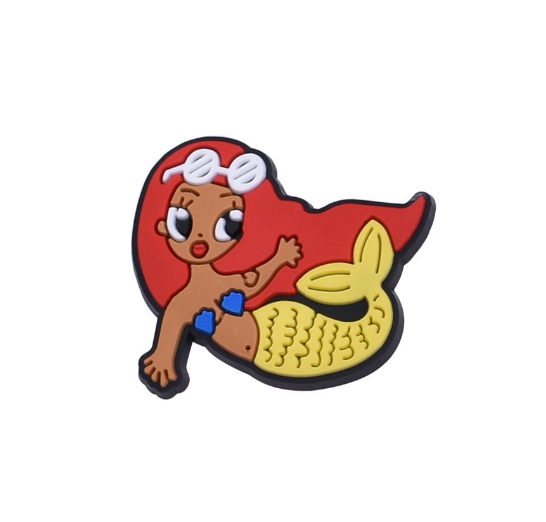 Cute Bear Cat Jibits for Croc Rainbow Jibbits Charm Mermaid Shoe Charms Pins Karol G Singer Jibitz Crocks for Girls Shoes Accessories S7