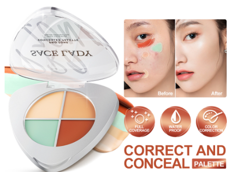 SACE LADY Full Cover Cream Concealer Matte Smooth Cover Dark Circles Concealer Palette [Long Lasting,Lightweight,Waterproof]