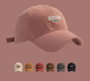 Lovito Women Casual Letter Boston Baseball Cap Hats LFA09617