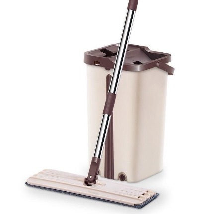 New Tool Kit 360 2in1 Self-Wash Squeeze Dry Flat Mop Bucket