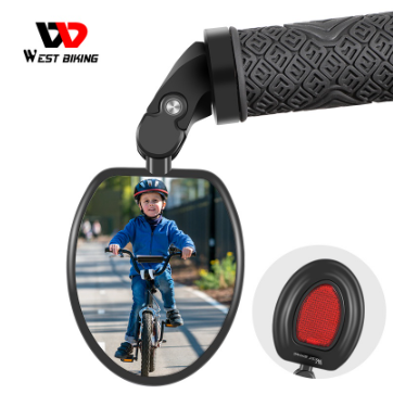 WEST BIKING Bicycle Rear View Mirror Wide Angle Mtb Road Handlebar 360 Degree