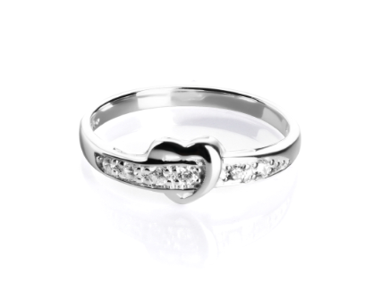 Unisilver 925 Open Heart Ladies Ring