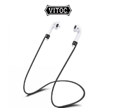Anti-loss neck string for airpods pro soft silicone strap hanging earpiece rope for airpods 1 2 cable lanyard
