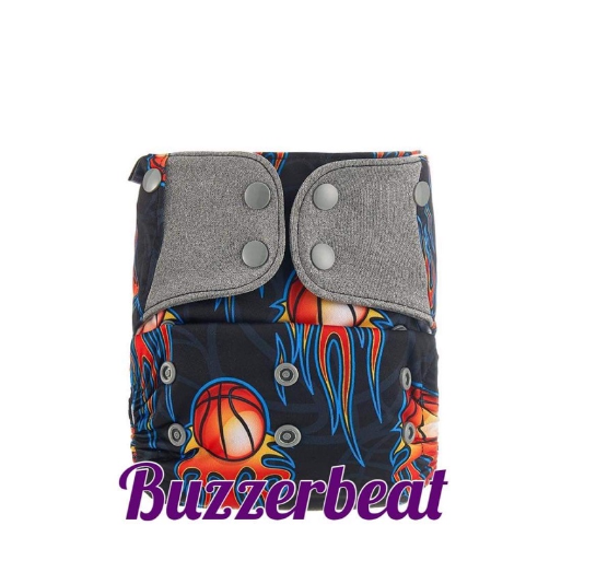 Booldeet Posh Cloth Diaper Newest Prints with 4-Layer Contoured Microfiber Insert S13