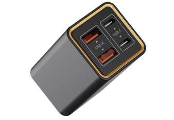 Awei PD24 US Plug GaN 65W High Power Adapter 4 Port Dual USB-A and Type-C Charger PD Quick Charge