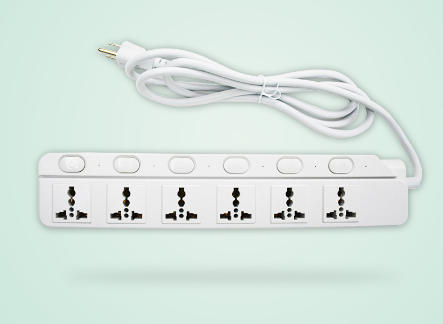 OMNI 6-Gang Individual Switch Extension Cord - WED-360