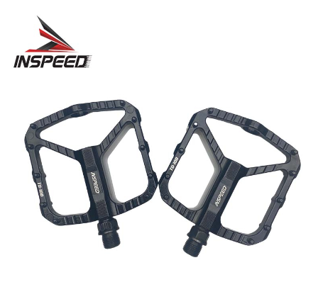 INSPEED TD-100 Bicycle Sealed DU Self-lubrication Bearing Platform Pedal 9/16"Aluminium Alloy Pedals