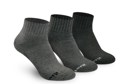 Biofresh Men’s Sweat Absorbent Cotton Ankle Thick Sports Socks