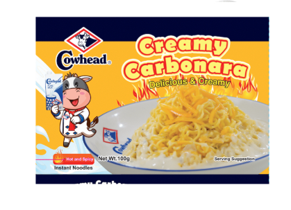 Cowhead Creamy Carbonara Premium Instant Noodles 100g
