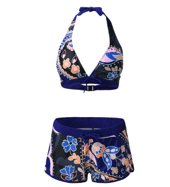 Swimsuits For Women Bikini Set Loose Fit Floral Printed Two Piece Bathing Suits