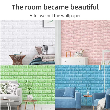Wallpaper Waterproof wallpaper 3D dimensional wall sticker self-adhesive wallpaper