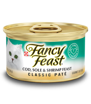 Fancy  Feast Classic Cod, Sole & Shrimp Adult Wet Cat Food  85g
