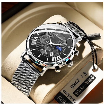 Original Luxury Fashion Business Trend Leisure Sports Stainless Steel Men's Watch M3