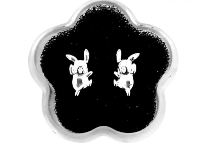 Unisilver 925 Sterling Silver Stud Earring Little Bunny