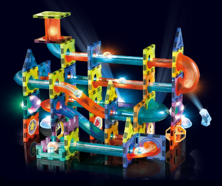 49Pcs Colored Lights Big Size Magnetic Building Blocks Magnetic Designer Construction Set Toy