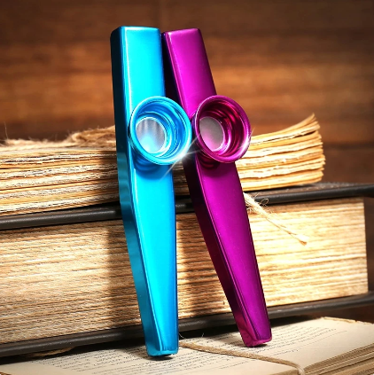 Metal Kazoos Musical Instruments Flutes Diaphragm Mouth Kazoos Musical Instruments Good Companion for Guitar