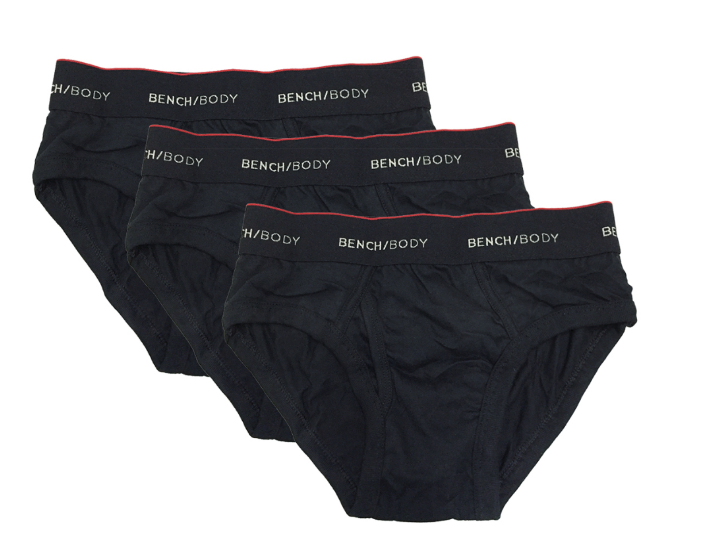 BENCH 100% Authentic Mens Classic Brief TUB0309BK4 3pcs