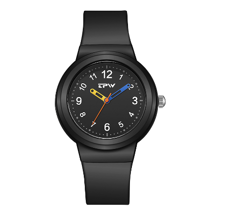 TPW Brand Quartz Watch Full Size Waterproof Fashion Watches for Girl Women BLACK