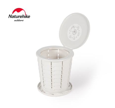 Naturehike Folding Toilet Camping Portable Trash Can Outdoor Travel Emergency Toilet
