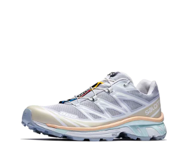 【Authentic】SALOMON XT-6 Thickness Flat Low Top Blue Leisure running shoes Unisex L41317400