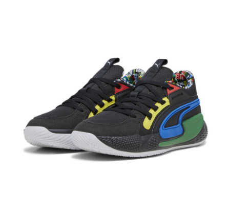 PUMA Unisex Court Rider Chaos Basketball Sneakers Black