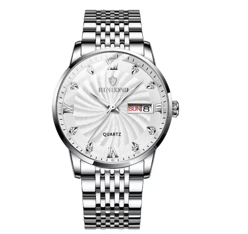 Binbond Original Luxury Watch Fashion Waterproof Business Watch Men Stainless Steel Wrist Watch M08