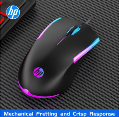 HP M160 Wired Mouse High Performance Optical Gaming Mouse With 7 Colours Rainbow LED
