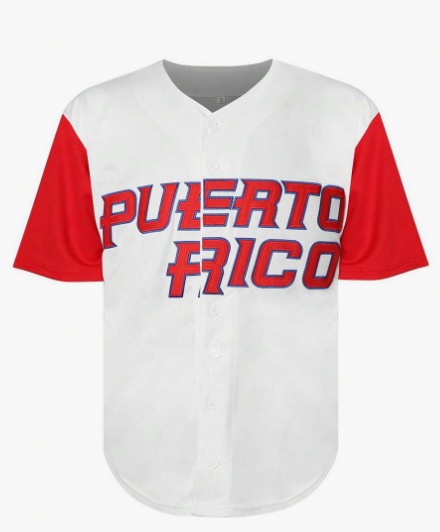 Men Colorful Letter Embroidery Baseball Buttoned Jersey Short Sleeve T-Shirt