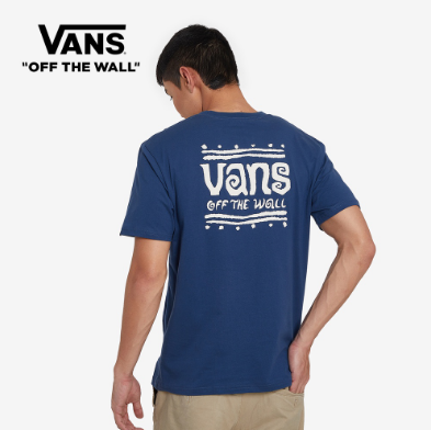 Vans Measured Short Sleeves Dark Denim Tee For Men