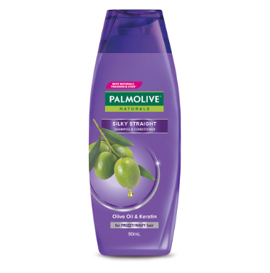 Palmolive Naturals Silky Straight Shampoo & Conditioner with Olive Oil & Keratin  90ml