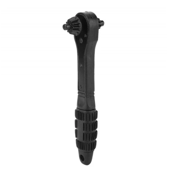 2-in-1 Drill Chuck Key Wrench Black Ratchet Dual-use Wrench Spanner Electric Drills and Power Tools
