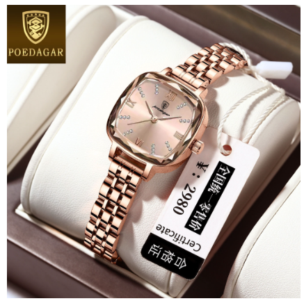 POEDAGAR luxury watch for woman korean style waterproof 2023 sale original fashion rosegold stainless steel Watch ROSEGOLD