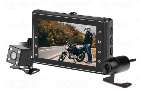 Video Camera HD Motorcycle Camcorders Dual Video Recorder Camera