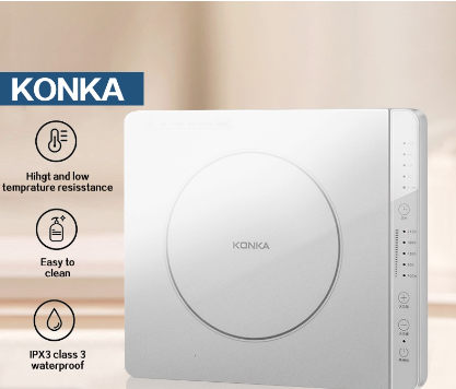 Konka Induction Cooker Touch Screen Waterproof Safety Splash Proof Electric Heater Cookers (2100W)