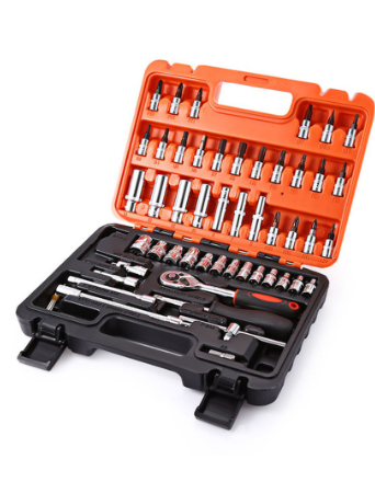 Multifunctional Wrenches Chrome Vanadium Steel Auto Car Repair Tool 53pcs Tools Set