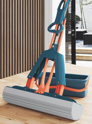 Hand Wash-Free Lazy Sponge Mop Household Wet and Dry Water Absorption Mop Mop Large Mop