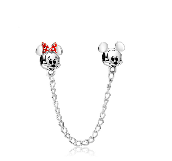 925 Silver Trinkets Balloon Charms Beads for Bracelet Pan Security Chain d045