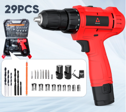 Mitsushi 12V Double Speed Cordless Drill Driver Li-ion Battery Drill