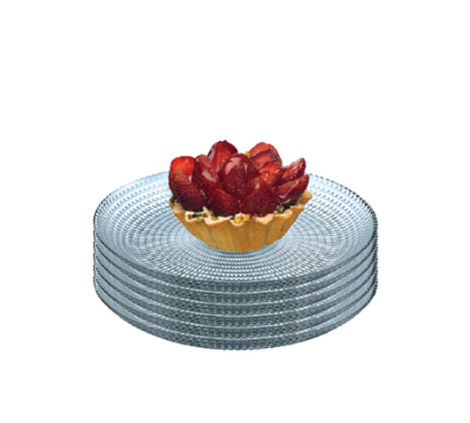 Pasabahce Generation Soft Blue Plate 7.5", Set of 6 (10478)