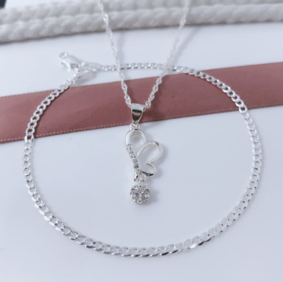Silver Korean Jewelry Accessory Adults Set