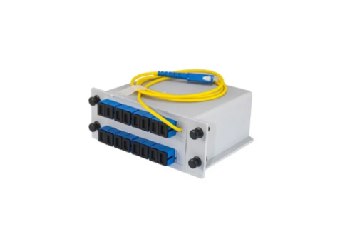 Allan 1:16 Cassette PLC Fiber Optic Box Type with Cable Pigtail UPC Connector Splitter
