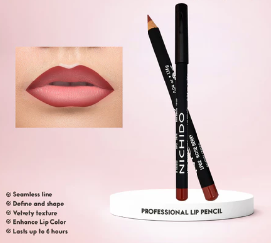 NICHIDO Professional Lip Pencil - Lp02 Rose Berry