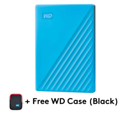 Western Digital My Passport 1Tb Portable External Hard Drive (Blue)