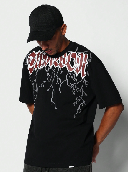 SUMWON Tee With Collar Print