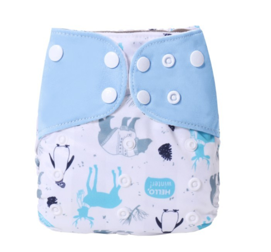 Ready Stocks Waterproof Reusable Digital Printed One Size Pocket Cloth Diaper CD48