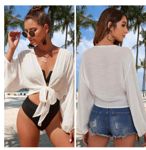 LONG SLEEVE COVER UP MESH FABRIC