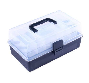 3-Layer Tackle Box or Storage Box for Fishing, Medical and MedTech Supplies