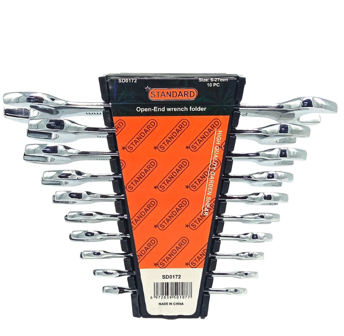 Standard 6-22 8PCS Open-end Wrench Set High Quality Hardware Tools (SD0171 - SD0172)