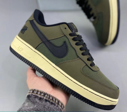 Air Force 1 Underfeet Olive Green Men's Urban Trend Skateboard Shoes